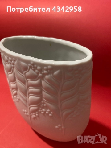 KPM. 1960 -те. Порцеланова ваза., снимка 4 - Антикварни и старинни предмети - 52895407