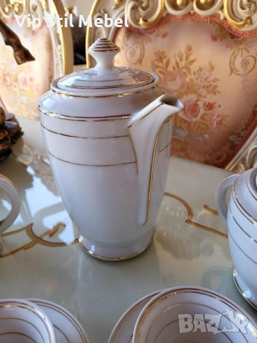 Френски сервиз за кафе LIMOGES , снимка 5 - Сервизи - 53217169