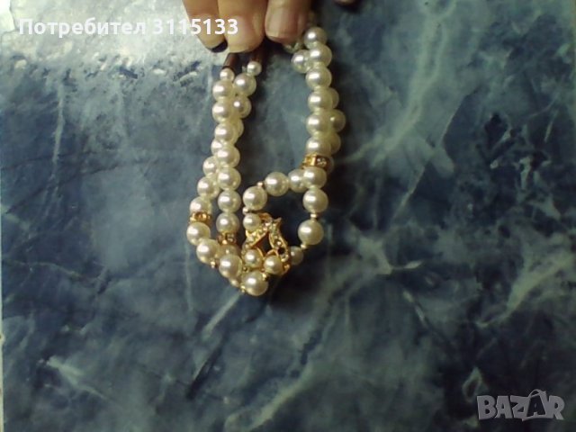 Дамска гривна с перли НОВА , снимка 5 - Гривни - 37848470