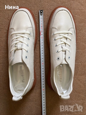 Мъжки спортни обувки от естествена кожа , снимка 8 - Маратонки - 51522703