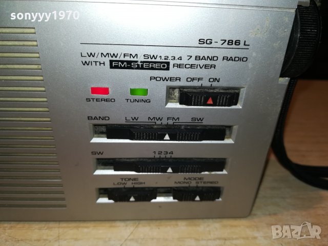 SG-786L 7 BAND RADIO WITH FM STEREO RECEIVER-ВНОС FRANCE 2401221750, снимка 2 - Радиокасетофони, транзистори - 35547363