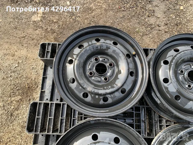 4бр.Оригинални железни джанти 15" 4x100 за Suzuki Swift,Ignis,Toyota Aygo,Yaris,Citroen C1,Mazda 2, снимка 7 - Гуми и джанти - 49482961