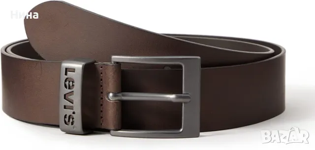 Унисекс колан Levi's в кафяво, от естествена кожа, с метална катарама