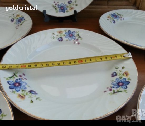 Стар български порцелан сервиз за хранене чинии , снимка 7 - Антикварни и старинни предмети - 35849370
