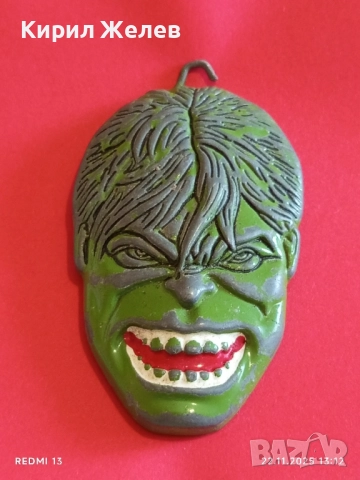 МЕДАЛЬОН с ЛИКА на ХЪЛК от МАРВЕЛ от филма ОТМЪСТИТЕЛИТЕ 34789