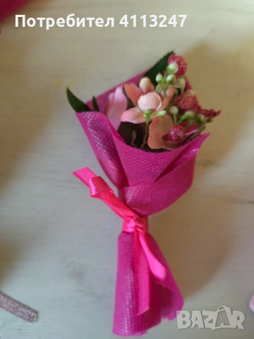 Ръчно изработени магнити – мини букети, снимка 2 - Други - 53190183