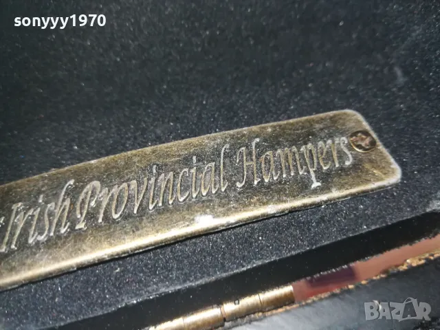 IRISH-КРАСИВА КУТИЯ С КОЖА И МЕД МЕСИНГОВ ОБКОВ LHD1E2409240755, снимка 4 - Антикварни и старинни предмети - 47336869