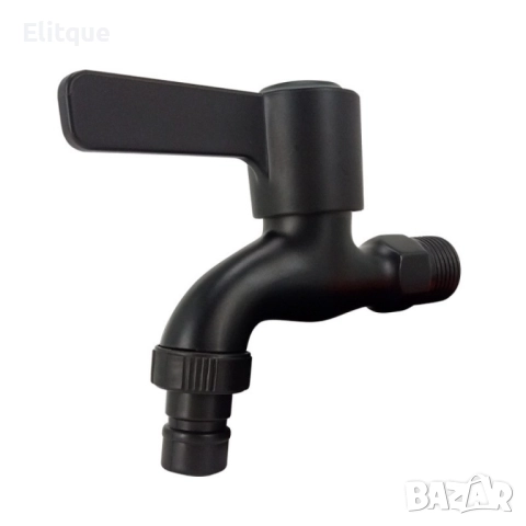 Неръждаем стенен кран за баня с черно матово покритие, снимка 4 - Други стоки за дома - 52854019