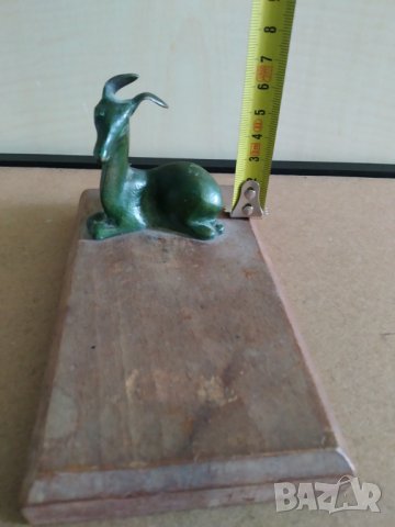 стара бронзова  статуетка-сърна , снимка 2 - Други ценни предмети - 39530642