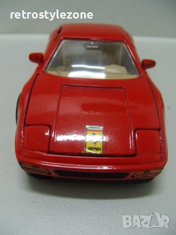 № 7309 стар макет автомобил Ferrari 348 ts   - Mini Flitzer - WELLY   - размер 11 / 5 / 3,5 см   , снимка 8 - Други ценни предмети - 43450473