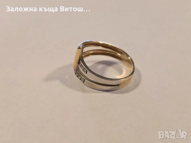 Златен пръстен 14к 4.3гр., снимка 2 - Пръстени - 51691646
