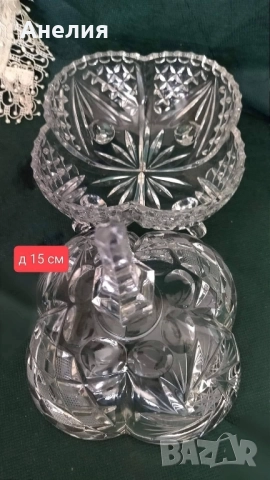 Кристална бонбониера на крачета, снимка 3 - Други - 51495238