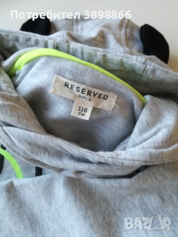 Детска рокля с дълъг ръкав - размер 116 см., снимка 2 - Детски рокли и поли - 43342329