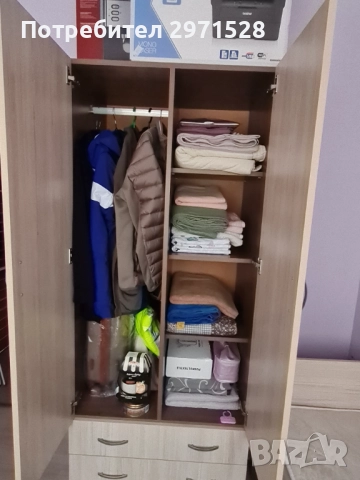 Легло, гардероб и шкаф за телевизор, снимка 6 - Спални и легла - 52789328