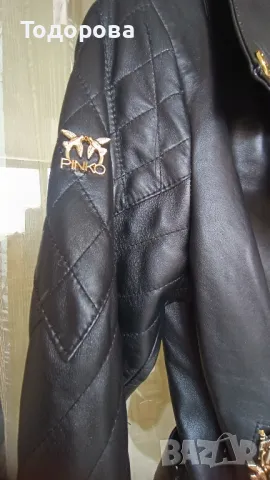 Яке ест.кожа PINKO- L,M, снимка 8 - Якета - 47385824