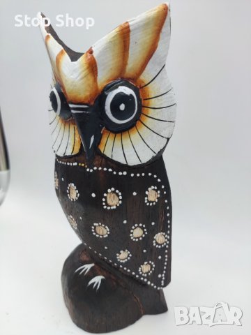 Бухал дърворезба Индонезия дърво , снимка 3 - Декорация за дома - 38097305