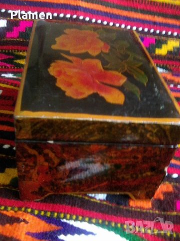 Китайска дървена кутия с две отделения, снимка 4 - Сувенири от дърво - 32257686