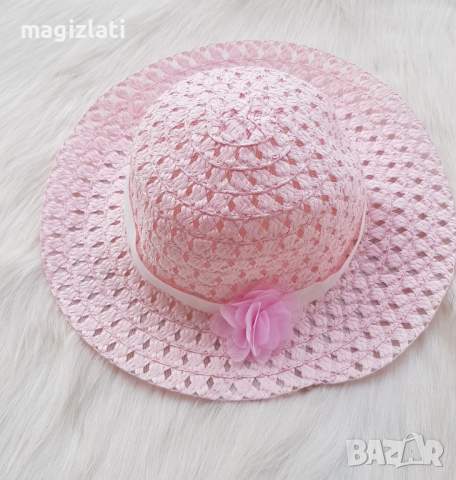 Детска сламена шапка 3-6 години , снимка 8 - Шапки, шалове и ръкавици - 36502273