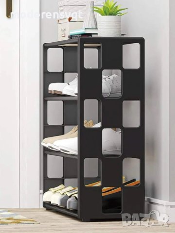 Метална дизайнерска поставка за обувки - 4 нива, снимка 2 - Органайзери - 43135382