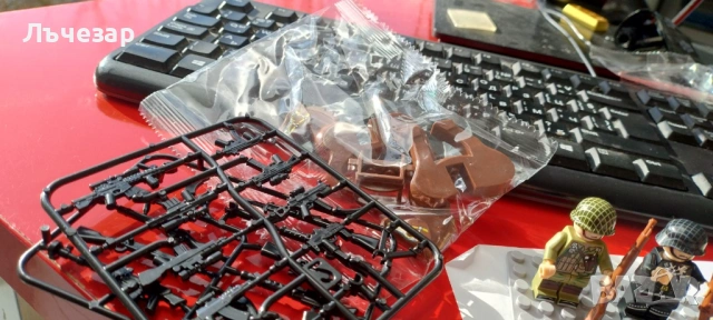 Сет от по 10 фигурки на немски, 10руски или 10 американски войници lego, снимка 3 - Конструктори - 53036319