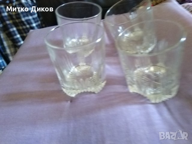 Кристални чаши за уиски нови 4 броя Н-90мм фи 80мм, снимка 3 - Чаши - 43560703