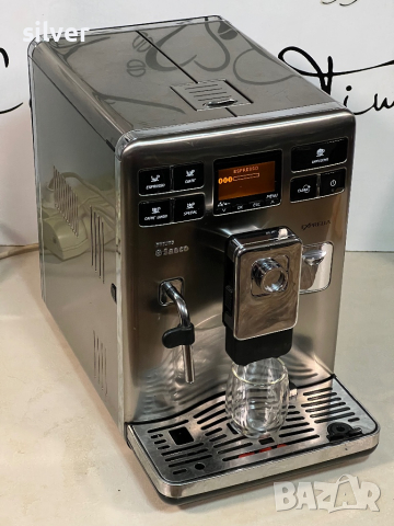Кафемашина кафе автомат Saeco exprelia с гаранция, снимка 5 - Кафемашини - 44889980