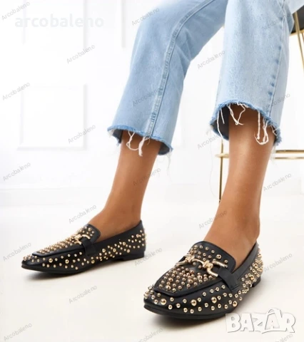 Дамски мокасини с шипове Lea, 3цвята , снимка 11 - Дамски ежедневни обувки - 50960107