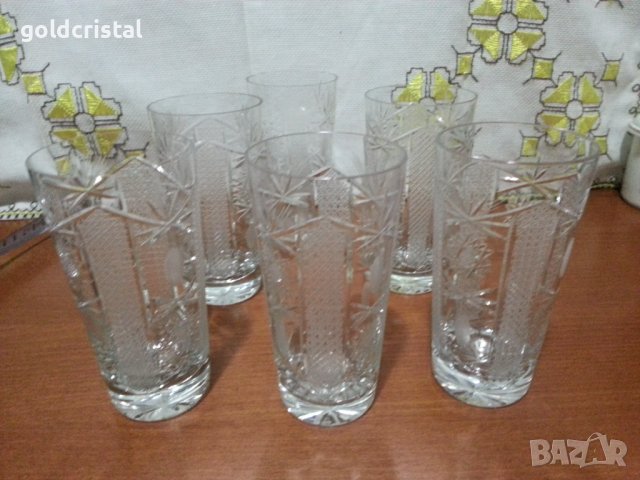  кристални чаши , снимка 13 - Антикварни и старинни предмети - 26819794