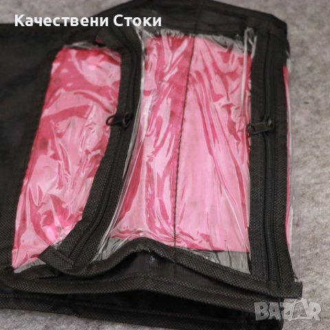 👜 Козметична чанта с 4 отделения - сгъваем органайзер за съхранение, снимка 2 - Чанти - 43130832