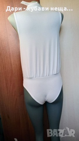 Блуза - боди в бяло, с еластичност🍀♥️S,M♥️🍀арт.4445, снимка 2 - Други - 37630236