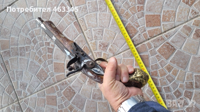 пистолет, пищов, евзалия, кремъклия, снимка 5 - Антикварни и старинни предмети - 53477413