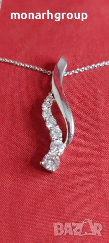 Сребърна верижка , снимка 2 - Колиета, медальони, синджири - 43051911