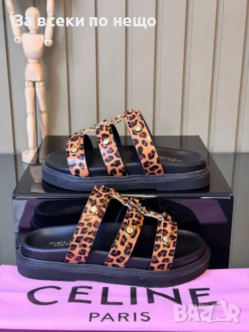 Celine Дамски Чехли Селин - 3 Налични Цвята Код E283, снимка 3 - Чехли - 50415594