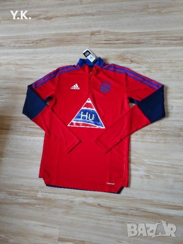 Оригинално мъжко горнище Adidas AeroReady x F.C. Bayern Munchen Human Race / Season 20-21 (Training), снимка 2 - Спортни дрехи, екипи - 44042550