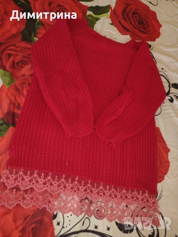 Дамска плетена блузка , снимка 2 - Блузи с дълъг ръкав и пуловери - 52834862