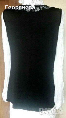 Фин еластичен черен дамски топ ПРОМОЦИЯ ДО КРАЯ НА МЕСЕЦА👚🍀M/L, L👚🍀 арт.415, снимка 5 - Корсети, бюстиета, топове - 28246928