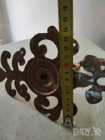 месингова закачалка за стена, снимка 4 - Антикварни и старинни предмети - 42991896