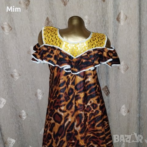 L/XL Рокля тигров принт за парти / Хелуин  /, снимка 6 - Рокли - 43358409