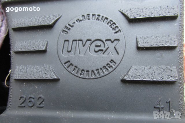 ПРОДАДЕН НОВИ работни обувки UVEX®, 40 - 41, естествена кожа, антистатични,масло и бензино устойчиви, снимка 1