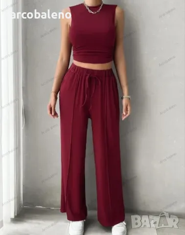 Дамски ежедневен комплект от две части, 5цвята , снимка 5 - Комплекти - 49422053