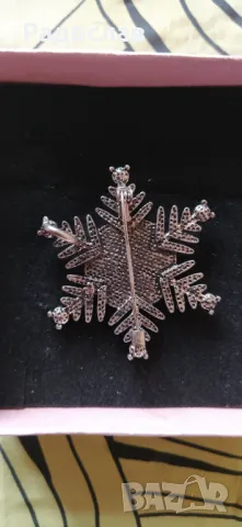 брошка Снежинка, снимка 2 - Други - 48348884