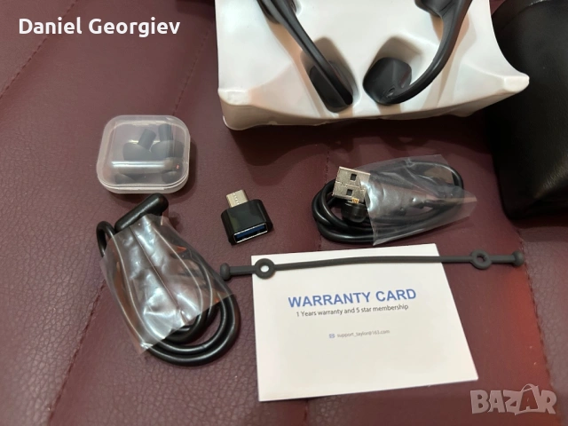 БЕЗЖИЧНИ ВОДОУСТОЙЧИВИ СЛУШАЛКИ С КОСТНА ПРОВОДИМОСТ AS18 X2 С ВГРАДЕНА ПАМЕТ 16GB И КОНТРОЛИ, снимка 3 - Bluetooth слушалки - 53323424