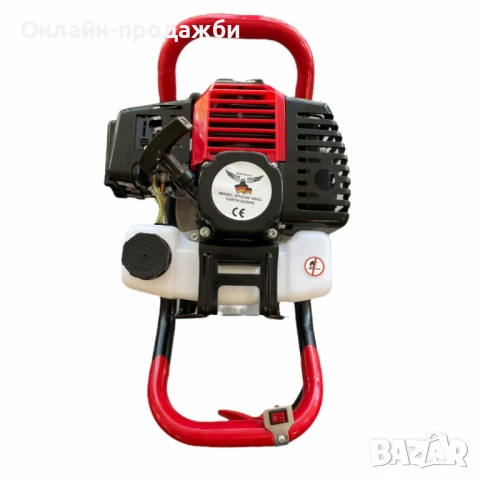 Бензинов свредел с мощен 68cc двигател, снимка 2 - Градинска техника - 50443015