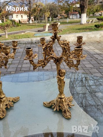 Два броя свещници б65, снимка 3 - Антикварни и старинни предмети - 43293755