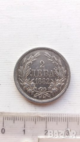 2 лева 1882 година - сребро , снимка 4 - Нумизматика и бонистика - 43301345
