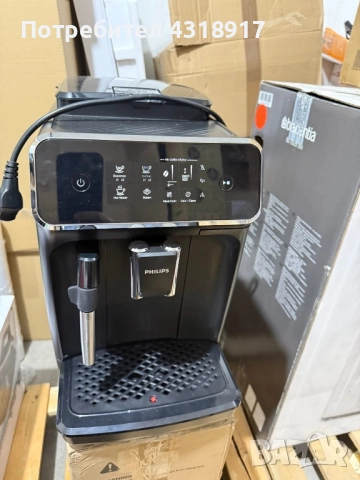 Автоматична еспресо машина Philips EP2220/10, система за разпенване на мляко, 2 напитки, снимка 4 - Кафемашини - 52778027