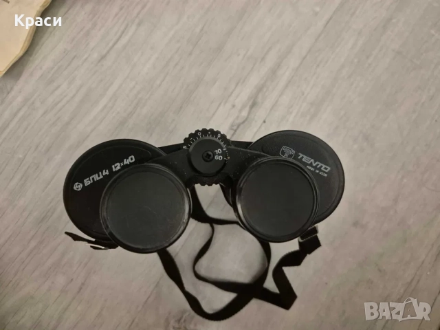 Рядък Съветски бинокъл Tento 12x40 BPC4 Made in USSR С паспорт, снимка 3 - Други ценни предмети - 52565391
