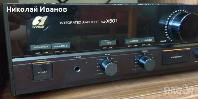 Усилвател Sansui AU-X501, снимка 3 - Ресийвъри, усилватели, смесителни пултове - 43806304