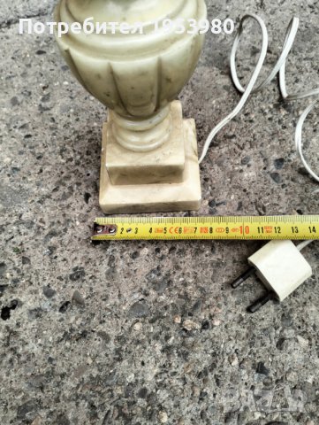 Антикварна мраморна лампа, снимка 3 - Антикварни и старинни предмети - 43684537