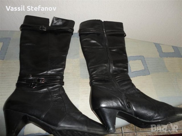 Дамски кожени ботуши, снимка 7 - Дамски ботуши - 32314198